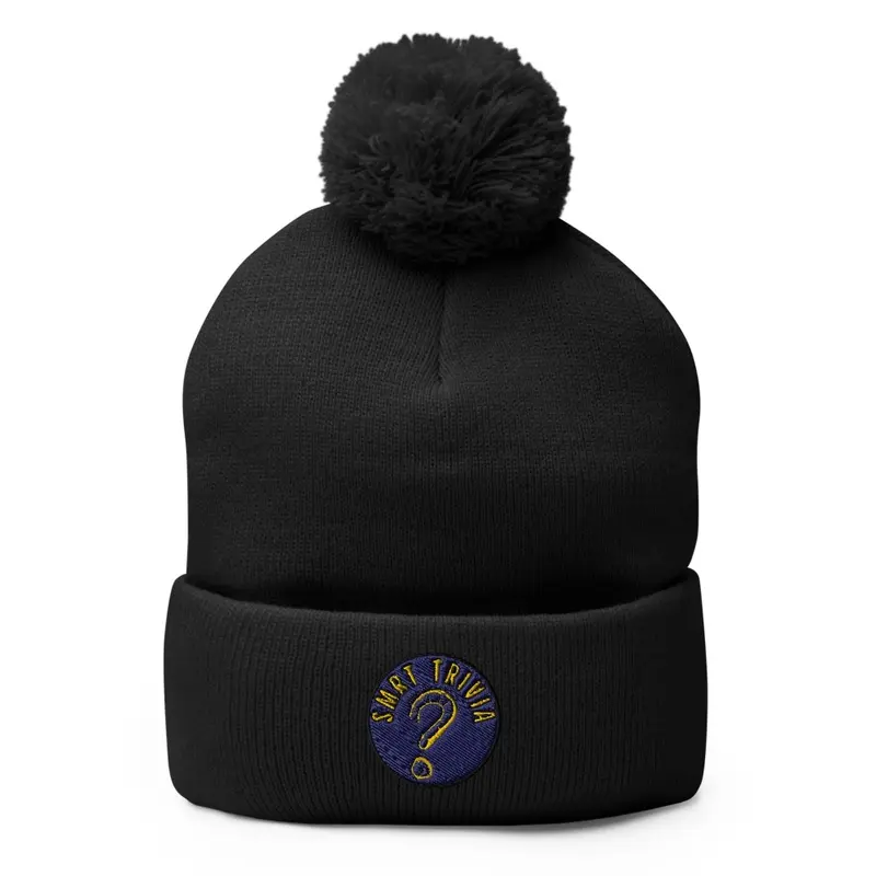 SMRT Trivia Embroidered Pom Beanie